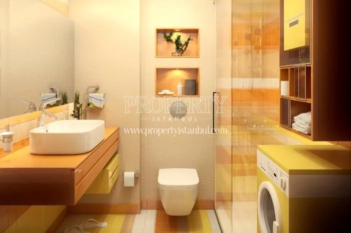 A bathroom in Sariyer Panaroma Life