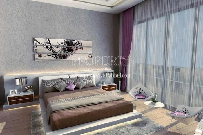 One of the bedrooms in Sarphan Finans Park