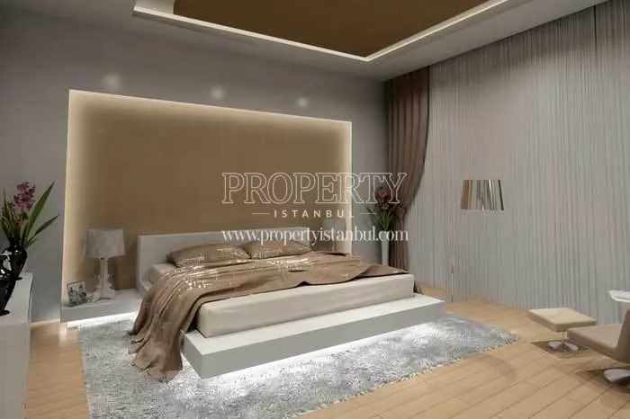 One of the bedrooms in the Sarphan Finans Park project