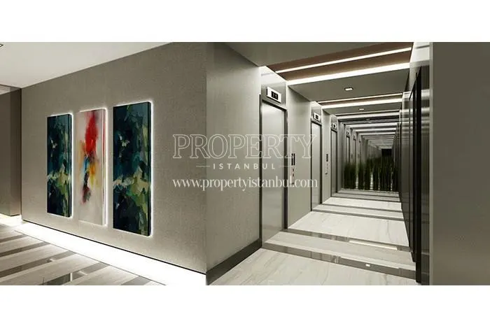 The corridor of the Satya Yayalar Pendik building