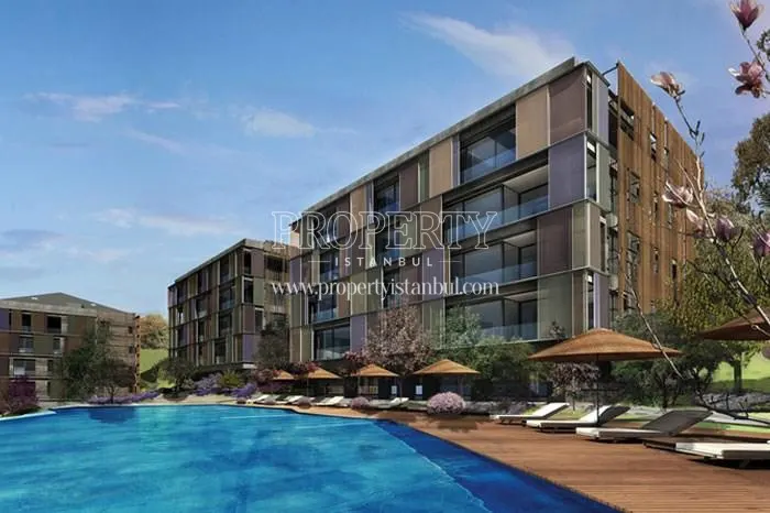The big outdoor swimming pool of the Savoy Ulus compound