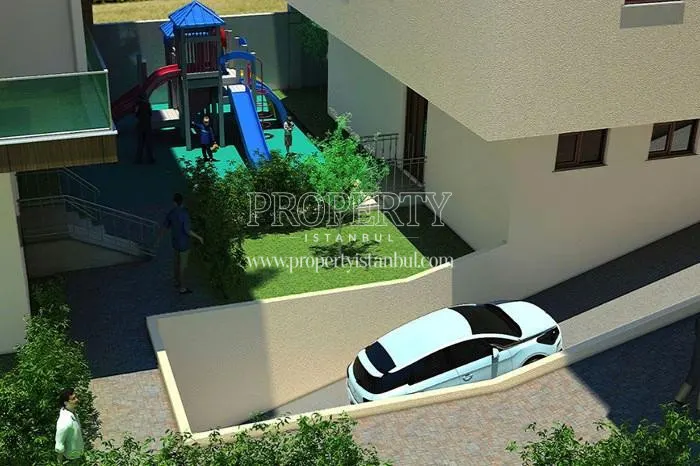The garage entrance in Sebboy Konutlari