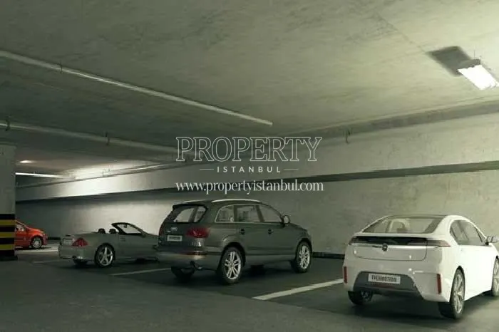 The garage of the Seckinler Inci Evleri compound