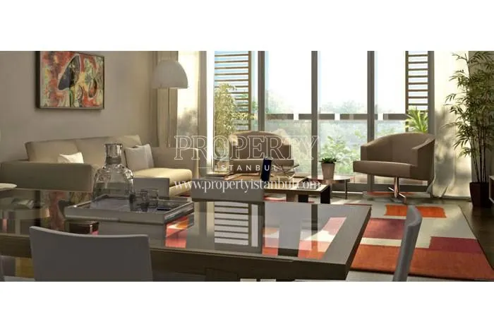One of the living rooms in Seckinler Safir Evleri