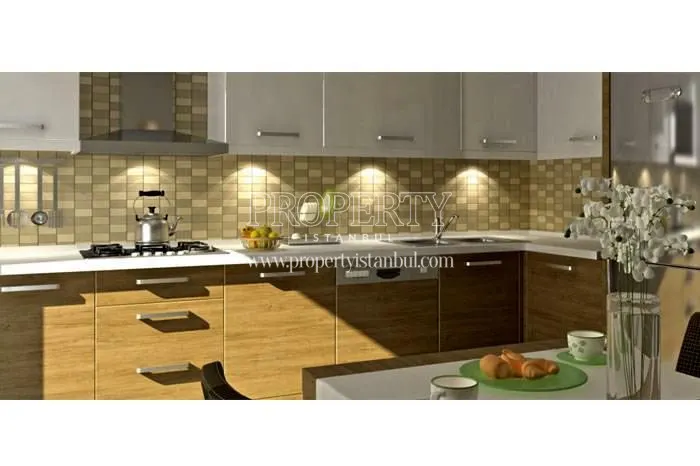 One of the kitchens in Seckinler Safir Evleri