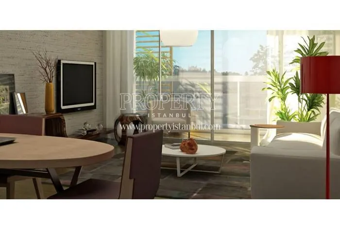 One of the living rooms in Seckinler Safir Evleri