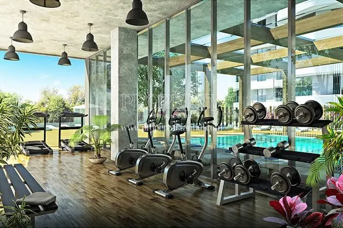 Gym in the Selective Blue compound