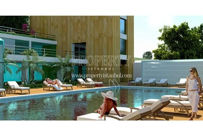 Outdoor swimming pool in the Selective Prestige compound