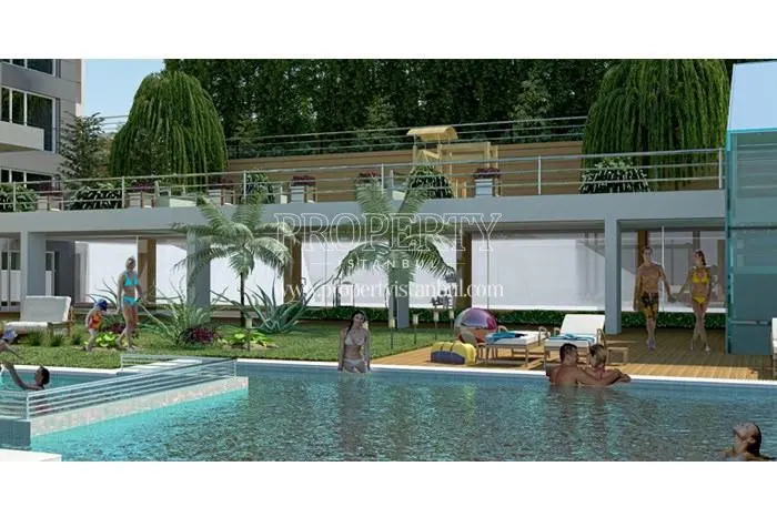 Outdoor swimming pool in the Selective Prestige compound