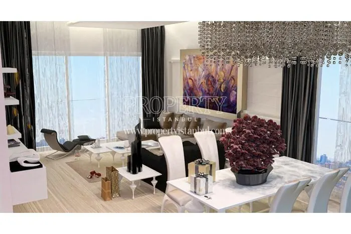 Black and white decorated living room in Selective Prestige