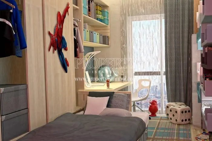 The children's bedroom in the Selective Prestige sample apartment