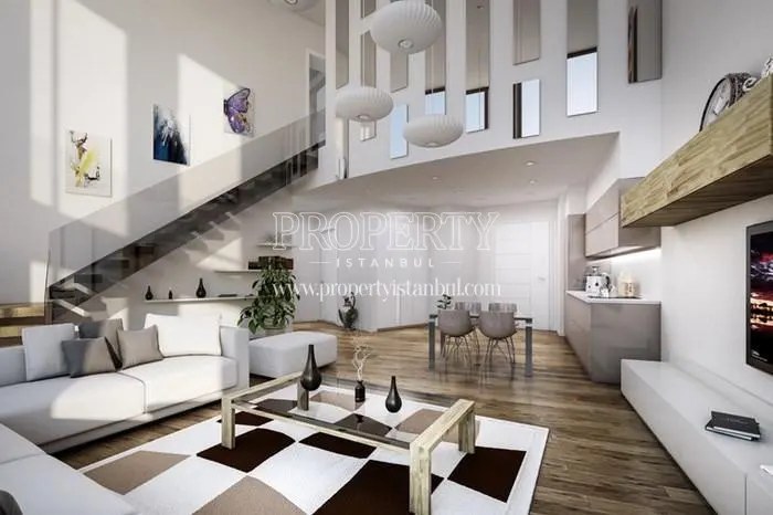 The duplex apartment in Selenium Atakoy