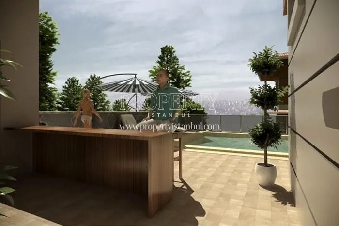 Swimming pool in Selimoglu Ekinoks Camlica