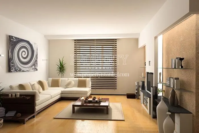 The living room with a corner sofa in Semerkand Line Bakirkoy