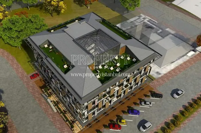 Semerkand Line Home Office project from above