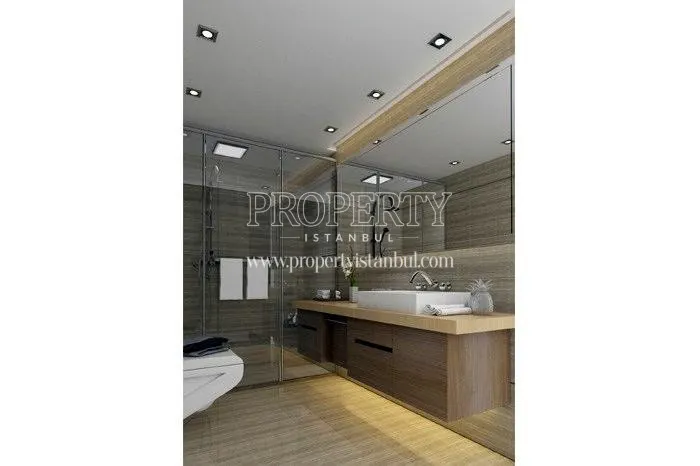 The luxuriously designed bathroom in Serenity Pendik