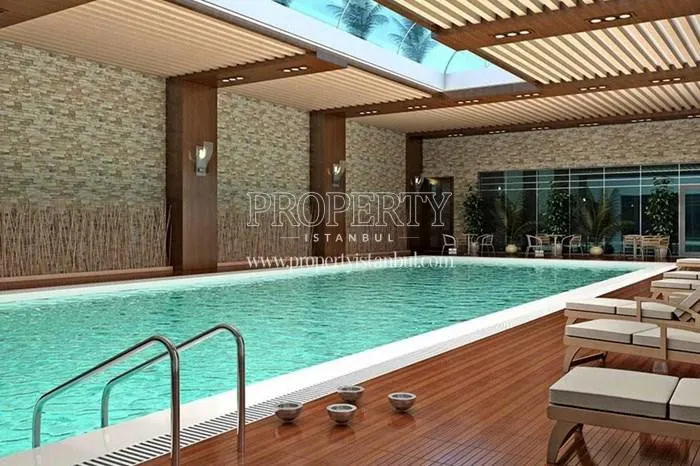 Indoor swimming pool in Seven Four Life Acibadem