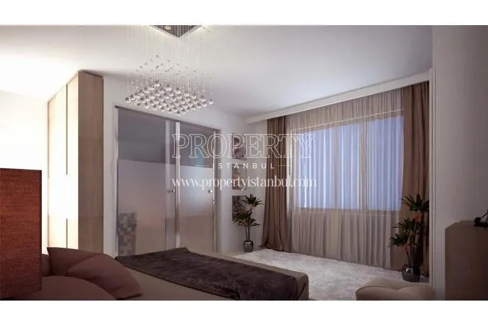 One of the master bedrooms in Seyir Istanbul