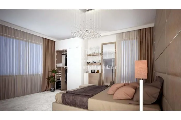 One of the master bedrooms in Seyir Istanbul