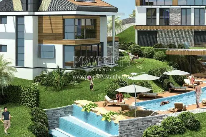 The swimming pool of Sharman Zekeriyakoy compound