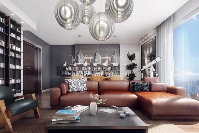 One of the living rooms in Siltas Mavi Park