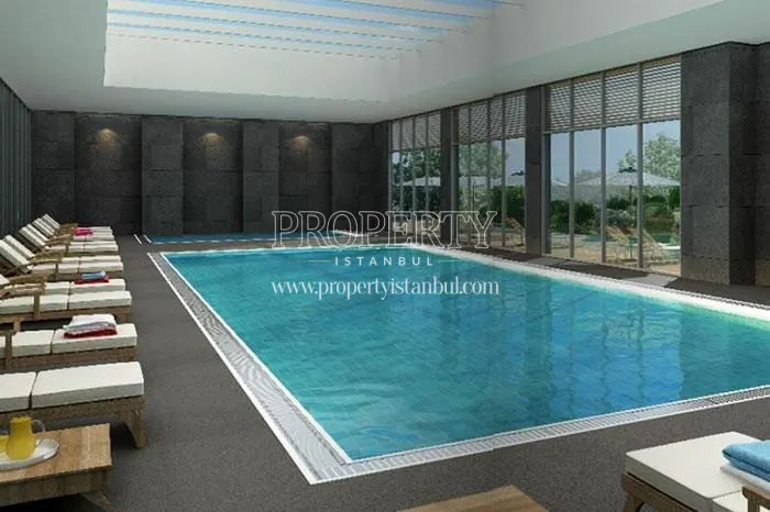 The indoor swimming pool in Simart City