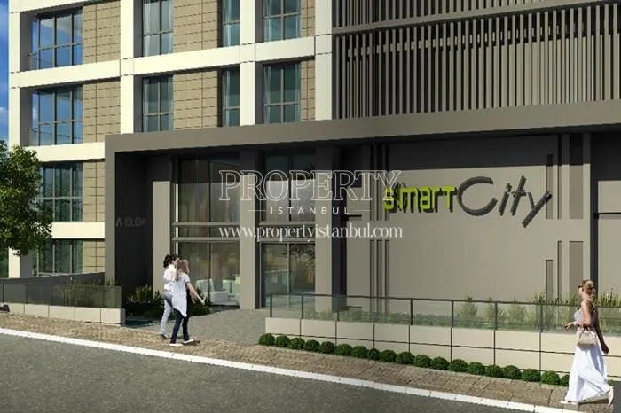 The entrance of the Simart City building