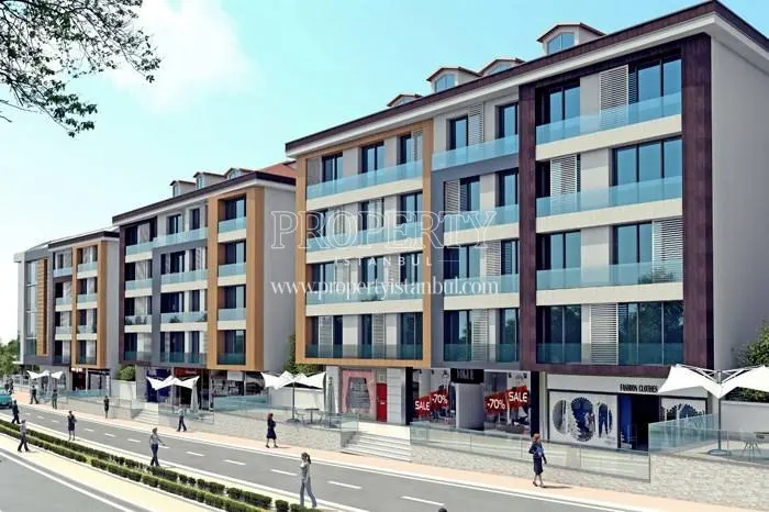The shopping center under the Site Istanbul blocks