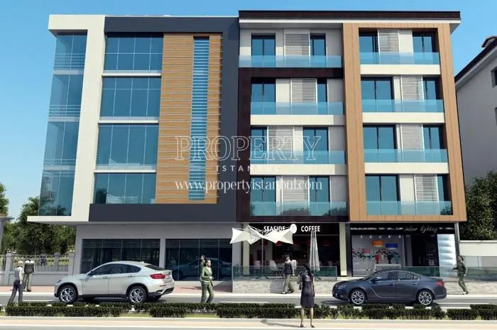 The shops under the Site Istanbul blocks