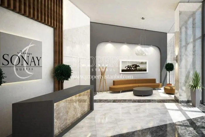 The lobby of Sonay Suites