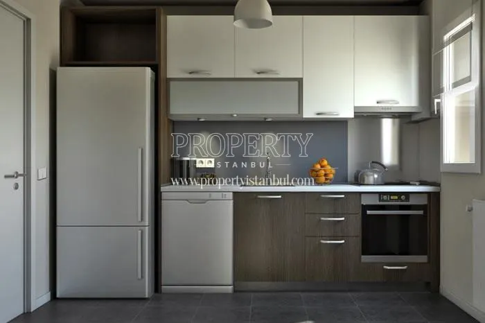 One of the kitchens in Soyak Konforia