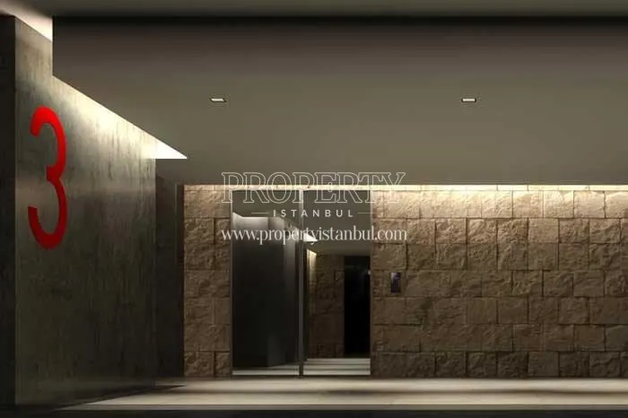The entrance of the third block in Soyak Soho