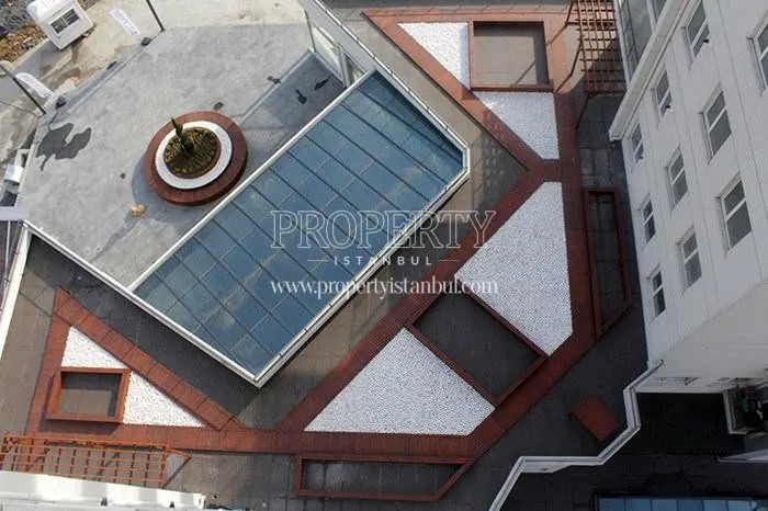 The panoramic view of Star Park Evleri's garden