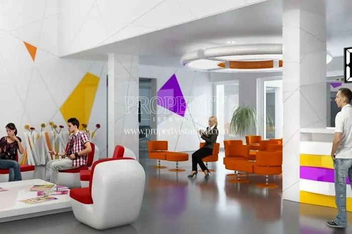 Colorful lobby of Studyo 24