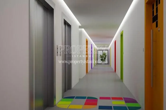 Colorful interior corridors of Studyo 24