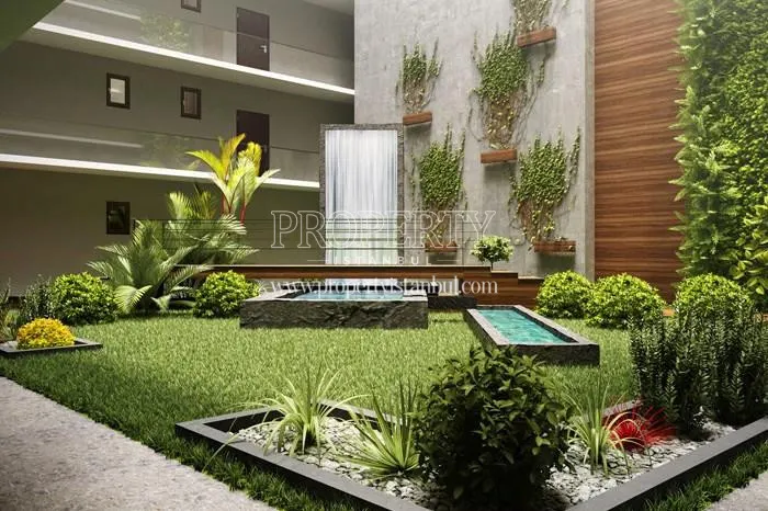 The landscape of the Suaden Home By Guneri compound
