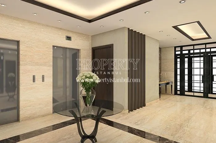 Suadiye Sahil Sitesi building corridors
