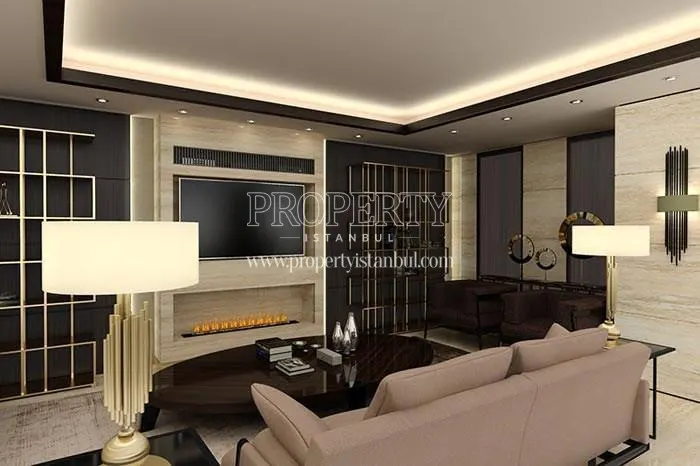 A living room in Suadiye Sahil Sitesi