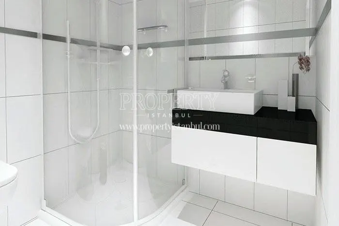 Small bathroom in one of the Sunlife Tuzla apartments