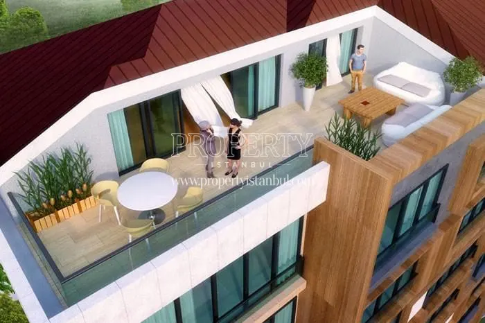 The family in their penthouse in Sunsetpark Caddebostan