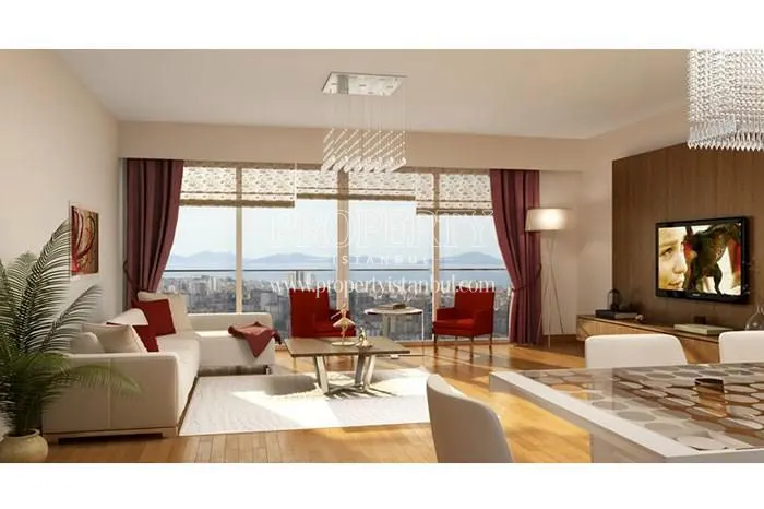 One of the living rooms in Sunsetpark Caddebostan