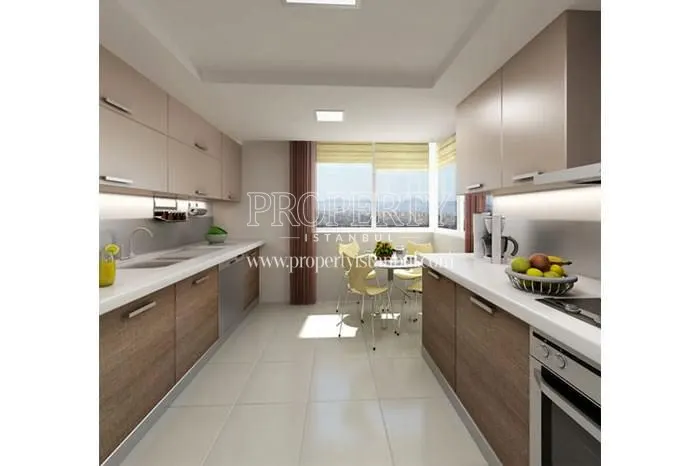 One of the kitchens in Sunsetpark Caddebostan