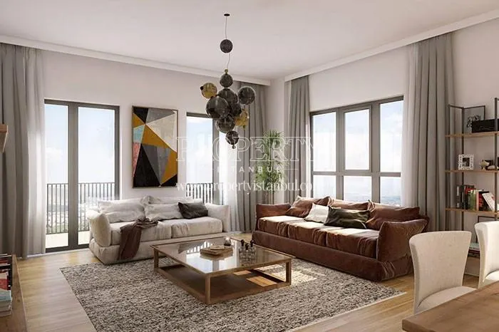 A living room in Sur Yapi Golbahce Evleri
