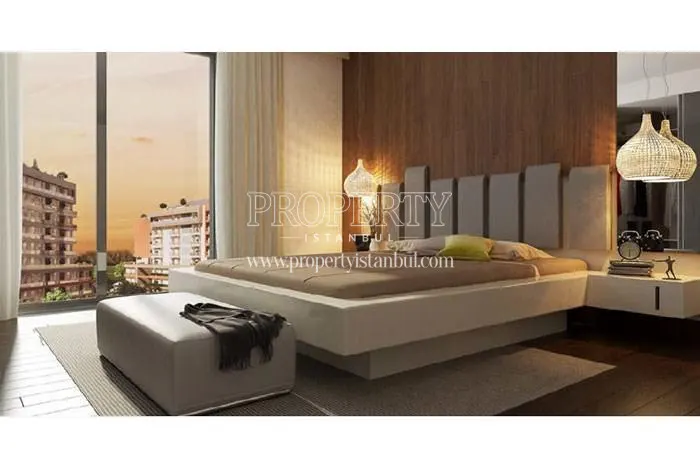 The luxury bedroom in one of the Sur Yapi Idilia homes
