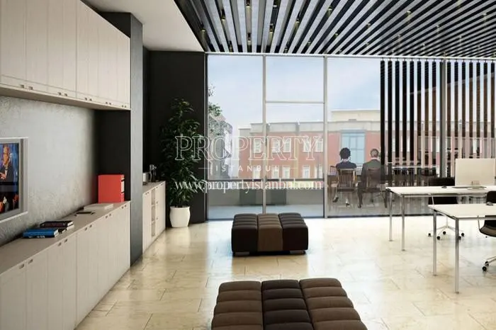 The office unit having balcony in Taksim 360