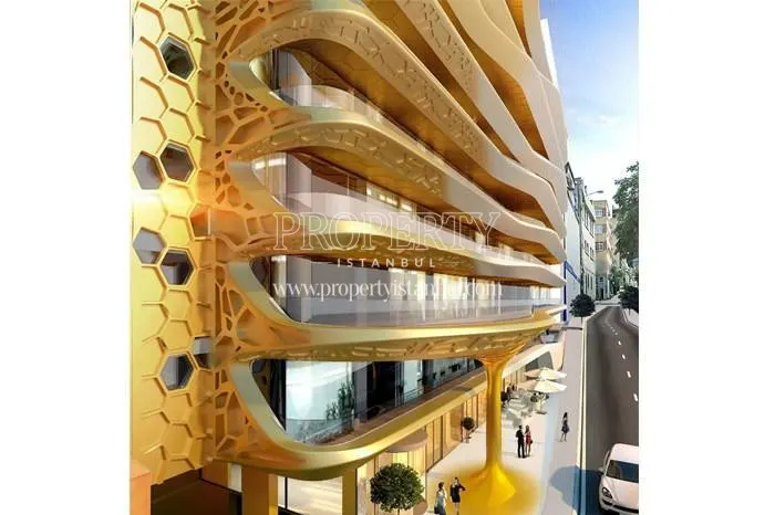 Exterior of the Taksim Petek Residence building