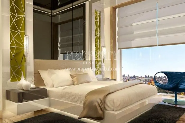 One of the master bedrooms in Taksim Petek Residence