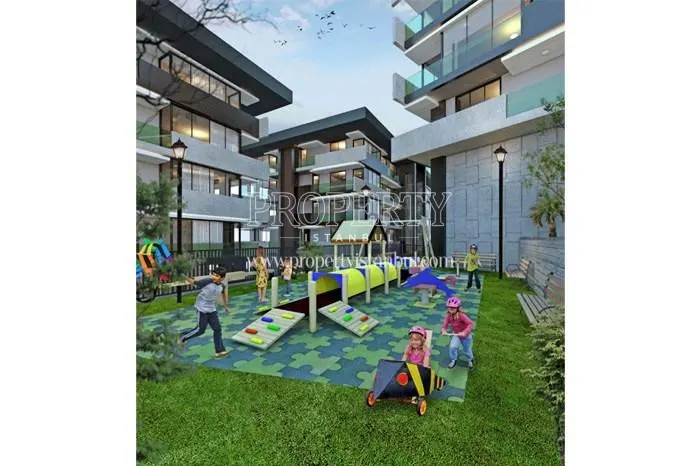 The children playing in the playground in Tarabya Life