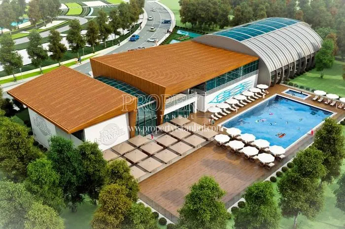 The outdoor swimming pool and sports center in Tema Istanbul