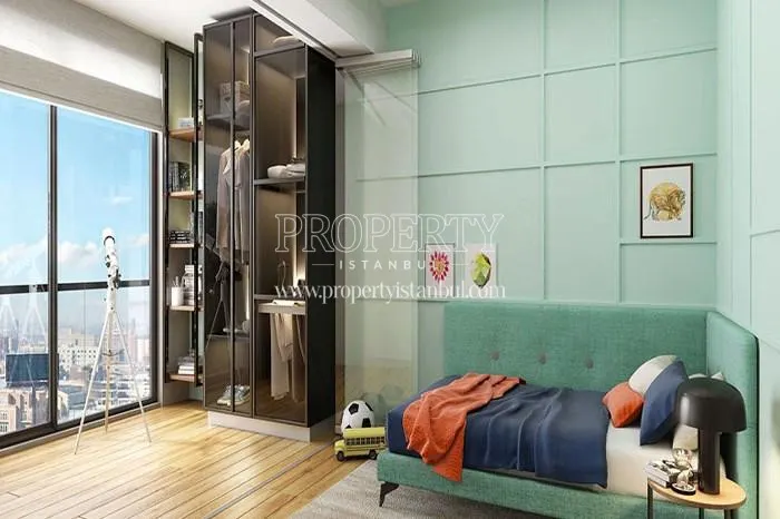 One of the bedrooms in Tempo City Kagithane